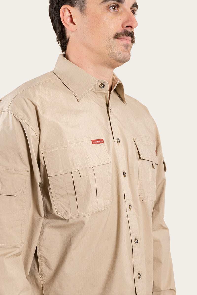 Ringers Western Pilbara Mens Ripstop Full Button Work Shirt