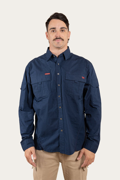 Ringers Western Pilbara Mens Ripstop Full Button Work Shirt