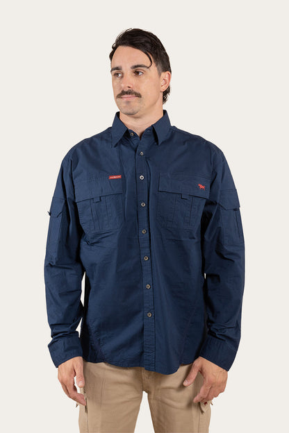 Ringers Western Pilbara Mens Ripstop Full Button Work Shirt