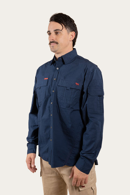 Ringers Western Pilbara Mens Ripstop Full Button Work Shirt