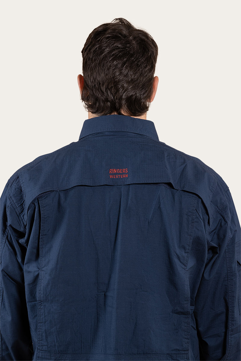 Ringers Western Pilbara Mens Ripstop Full Button Work Shirt