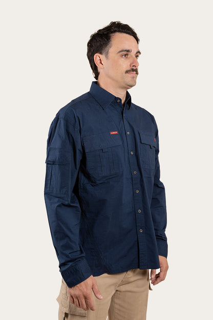Ringers Western Pilbara Mens Ripstop Full Button Work Shirt