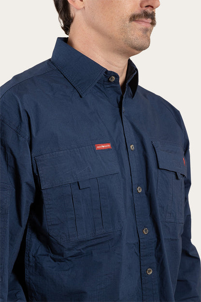 Ringers Western Pilbara Mens Ripstop Full Button Work Shirt