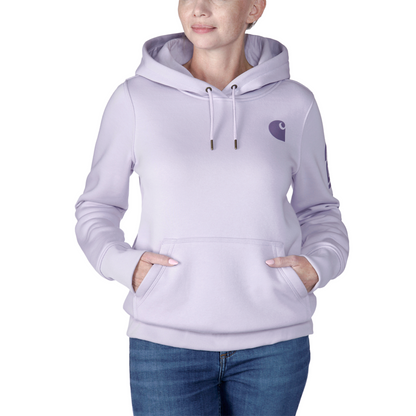 Carhartt Womens Clarksburg Fleece Graphic Hooded Sweatshirt
