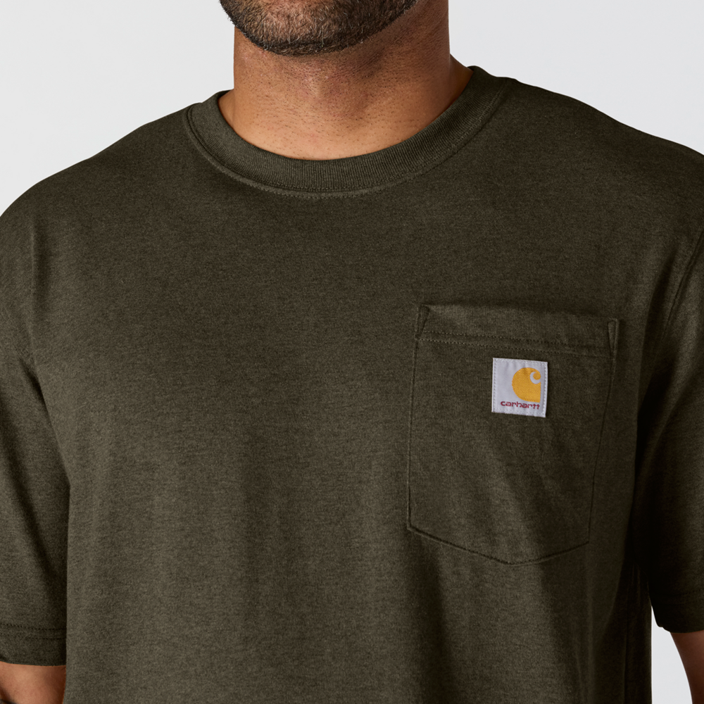Carhartt Dearborn K87 Pocket T-Shirt - Burnished Logs Heather