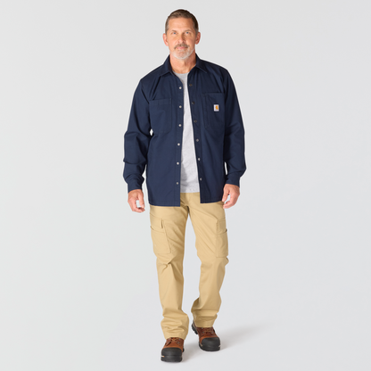 Carhartt Relaxed Fit Canvas Fleece Lined Shirt Jacket