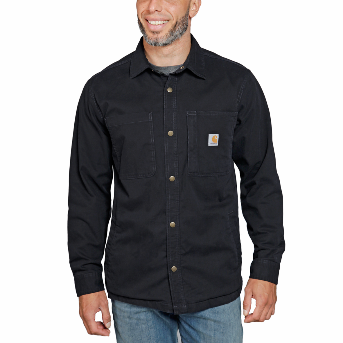 Carhartt Relaxed Fit Canvas Fleece Lined Shirt Jacket - view 2