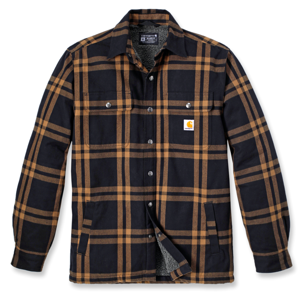 Carhartt Heavyweight Flannel Sherpa Lined Shirt Jacket