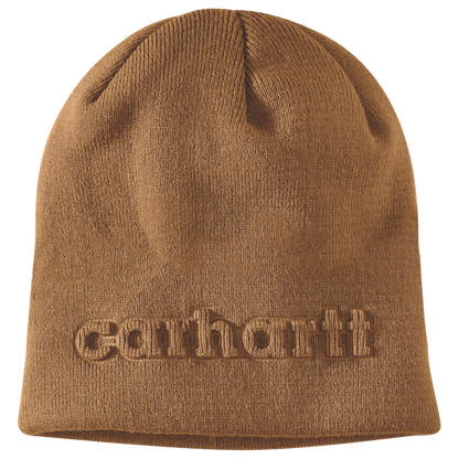 Carhartt Knit Embossed Beanie - Carhartt Brown