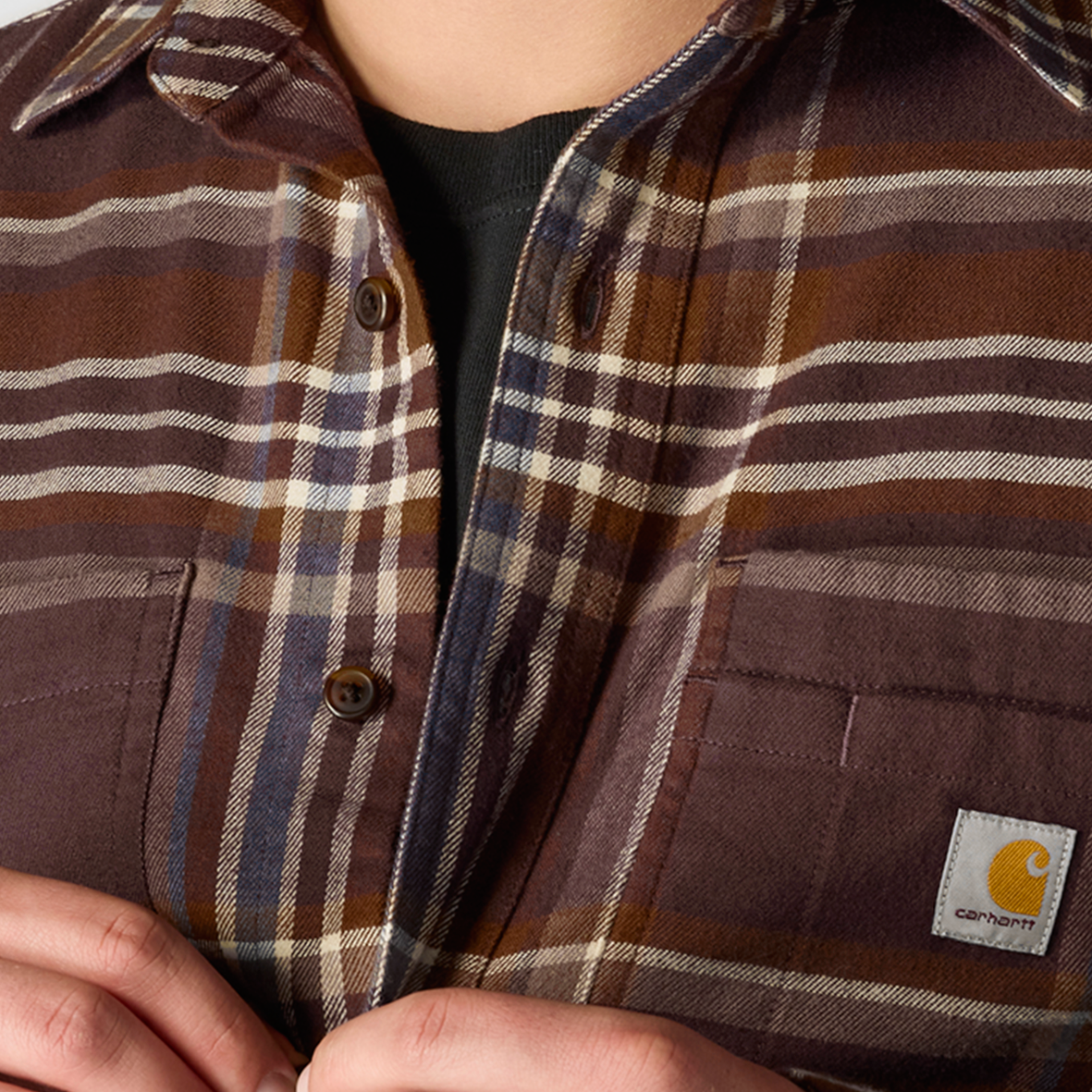 Carhartt Rugged Flex Relaxed Fit Midweight Long Sleeve Plaid Shirt