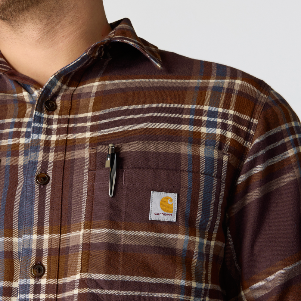 Carhartt Rugged Flex Relaxed Fit Midweight Long Sleeve Plaid Shirt