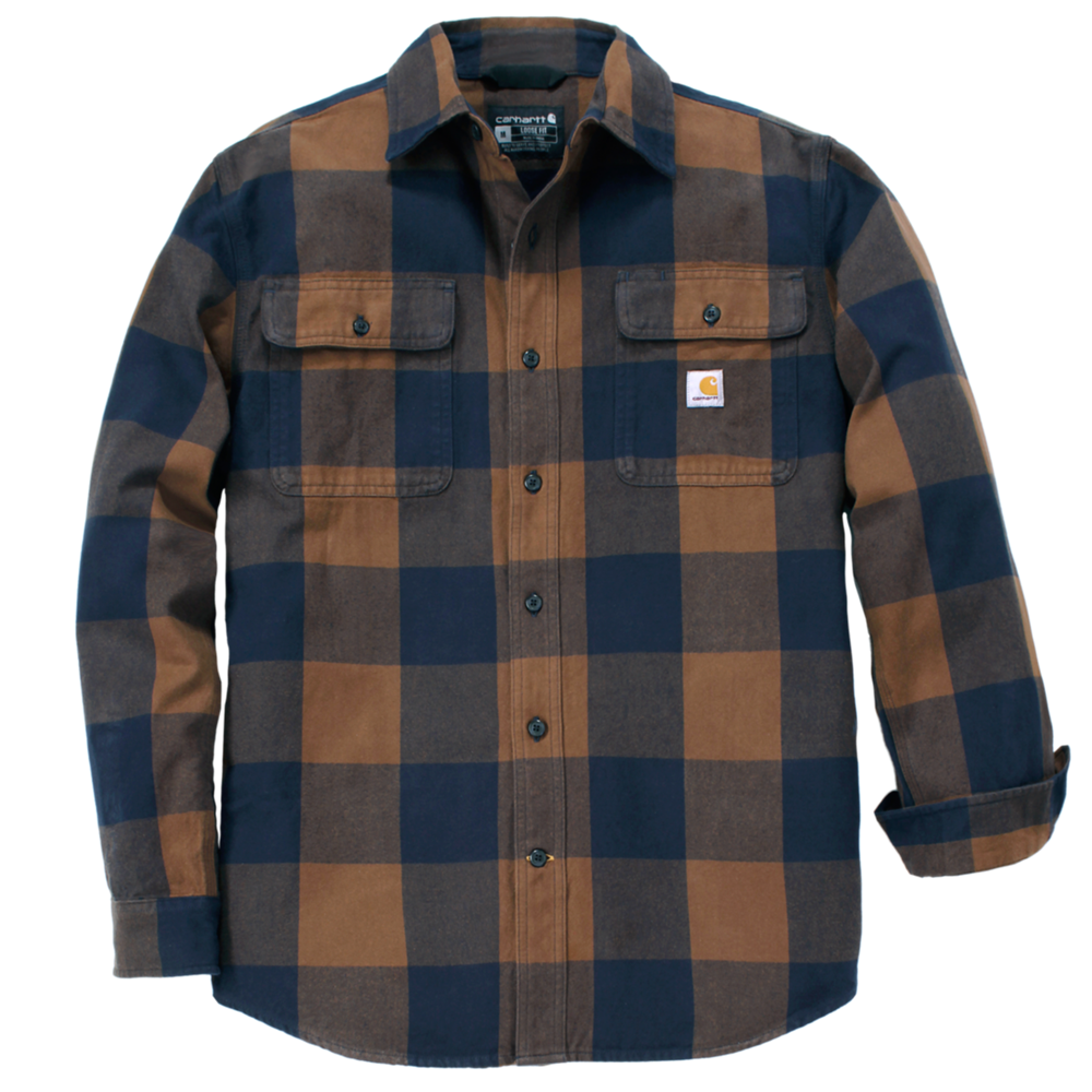 Carhartt Loose Fit Heavyweight Flannel Plaid Shirt