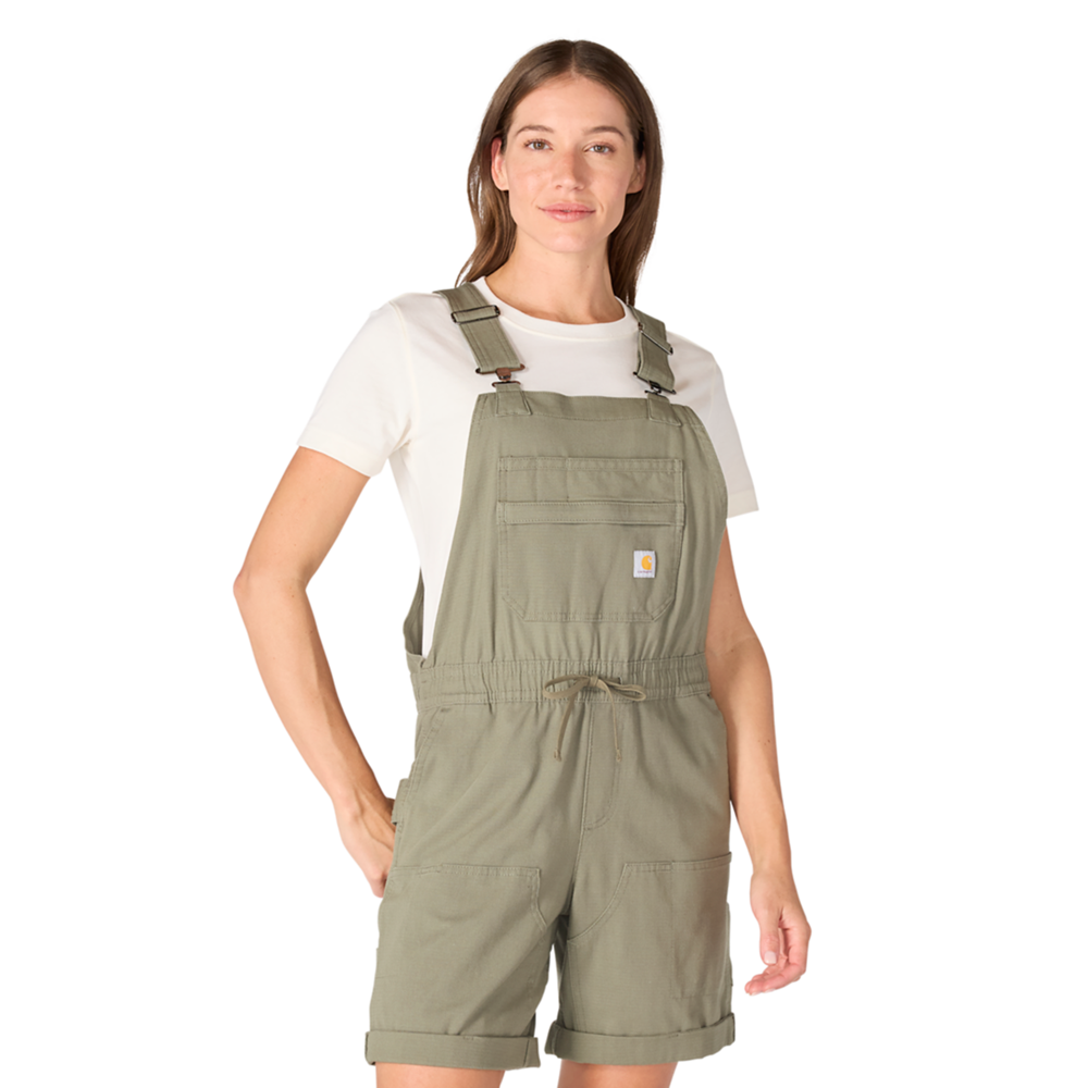 Carhartt Womens Force Ripstop Shortall - Dusty Olive