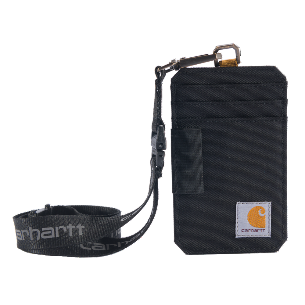 Carhartt Nylon Duck ID and Lanyard in Black