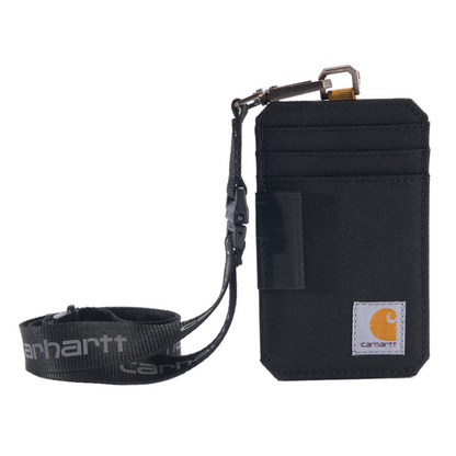 Carhartt Nylon Duck ID and Lanyard in Black