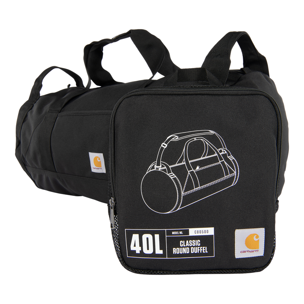 Carhartt 40L Classic Round Duffel - Black