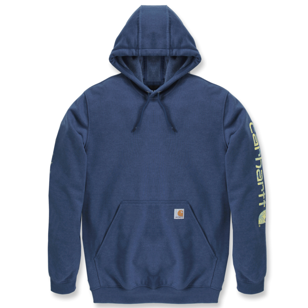 Carhartt Iconic K288 Logo Sweatshirt - Deep Ocean Heather