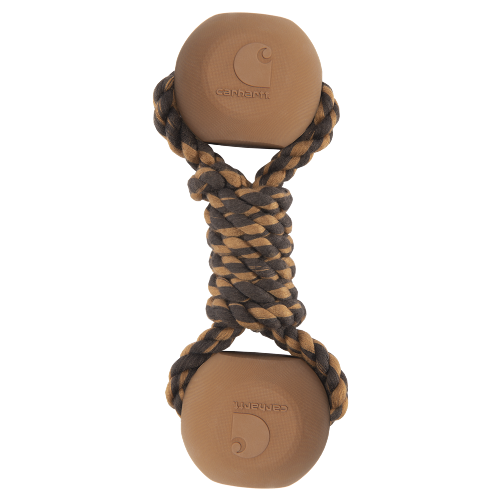 Carhartt Dog Rope Bone Chew Toy in Carhartt Brown