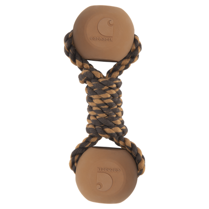 Carhartt Dog Rope Bone Chew Toy in Carhartt Brown