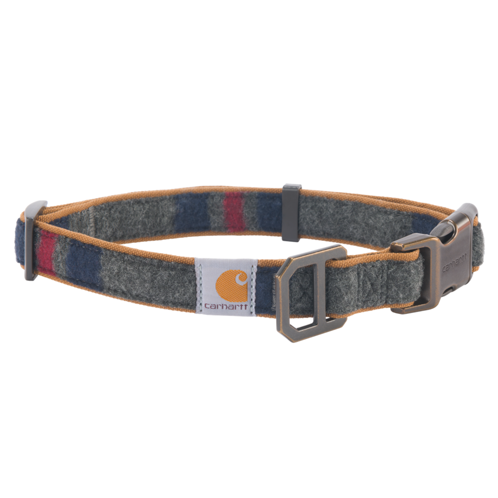 Carhartt Blanket Stripe Dog Collar in Shadow Stripe