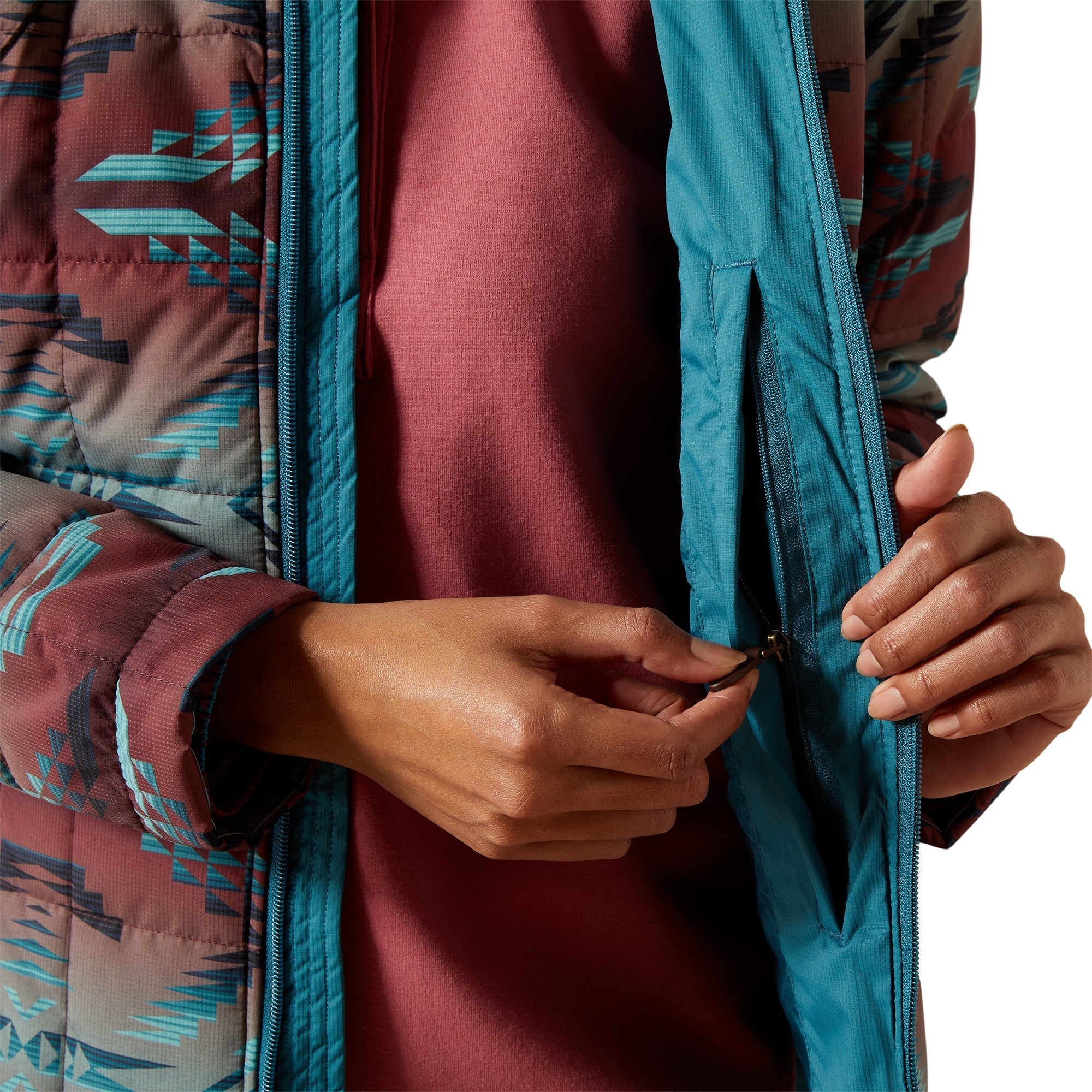 Crius Insulated Jacket - Dragonfly with Inez Blanket Print