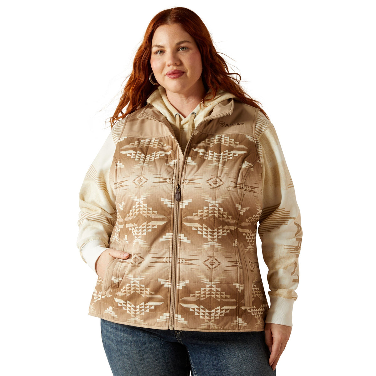 Crius Insulated Vest - Savannah w Dune Print