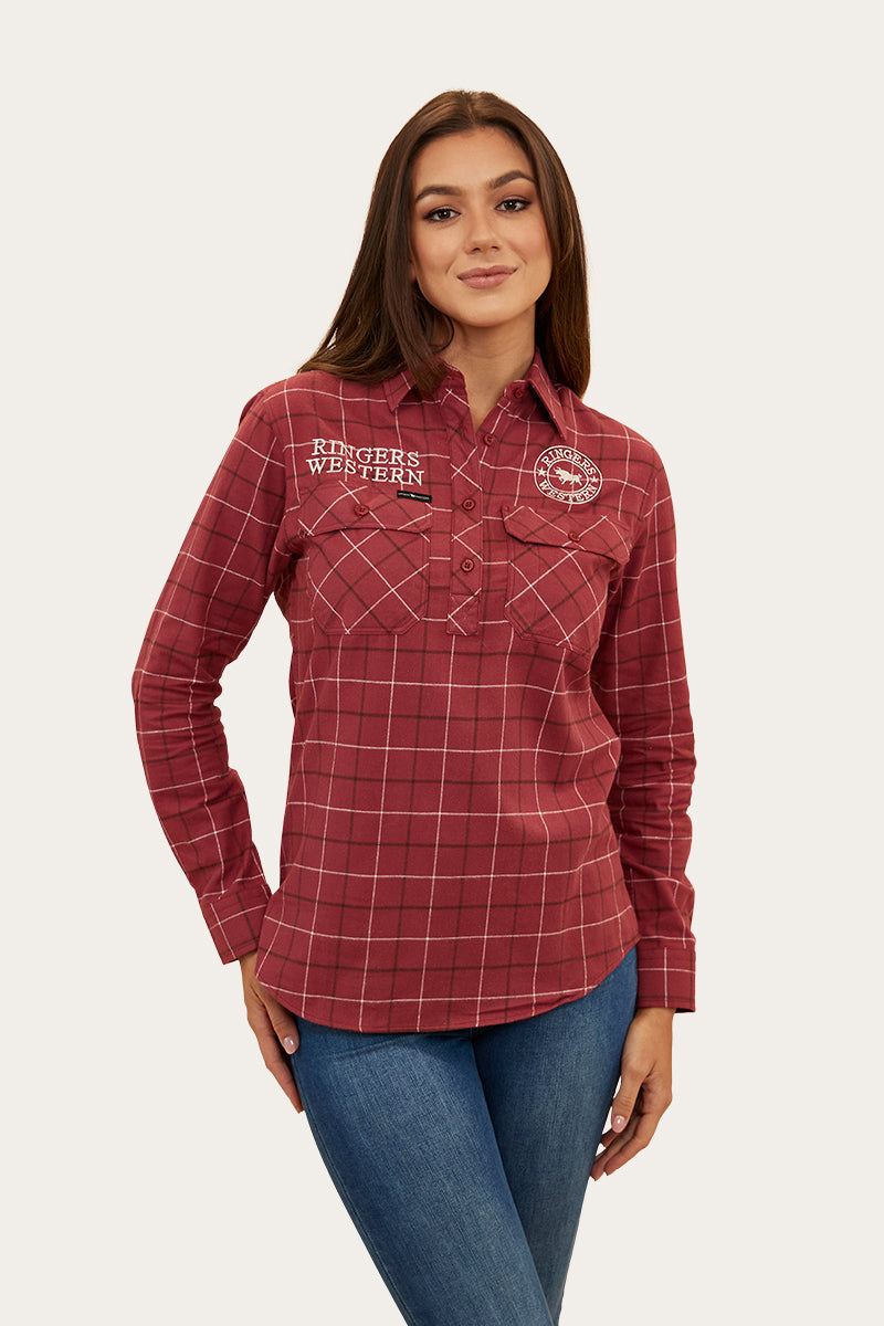 Ringers Western Delaney Womens Half Button Flannel