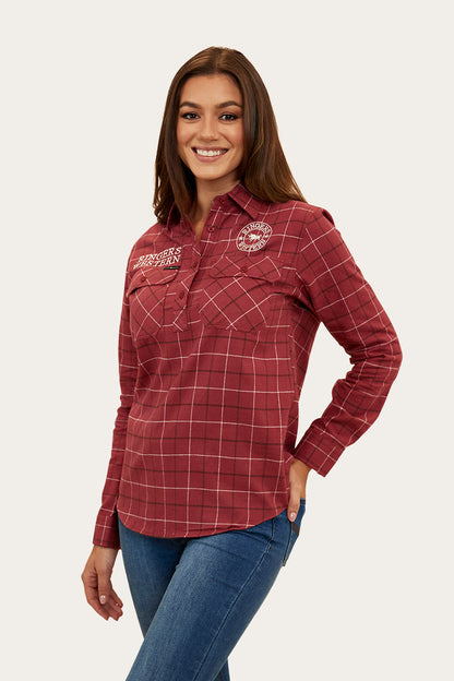 Ringers Western Delaney Womens Half Button Flannel