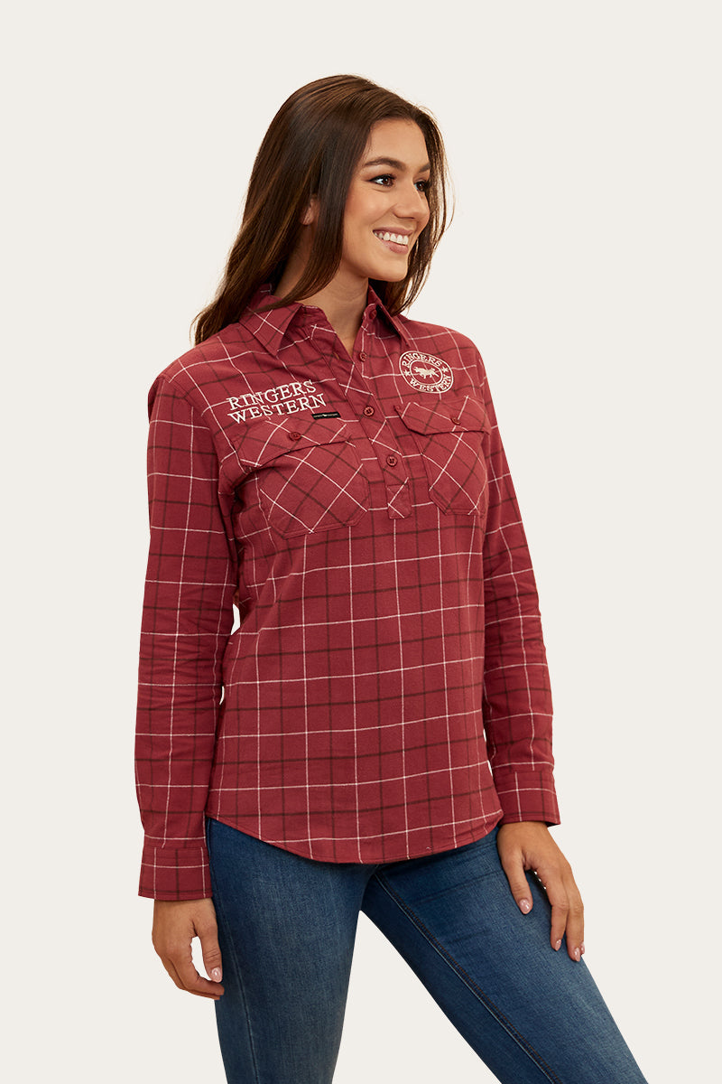 Ringers Western Delaney Womens Half Button Flannel