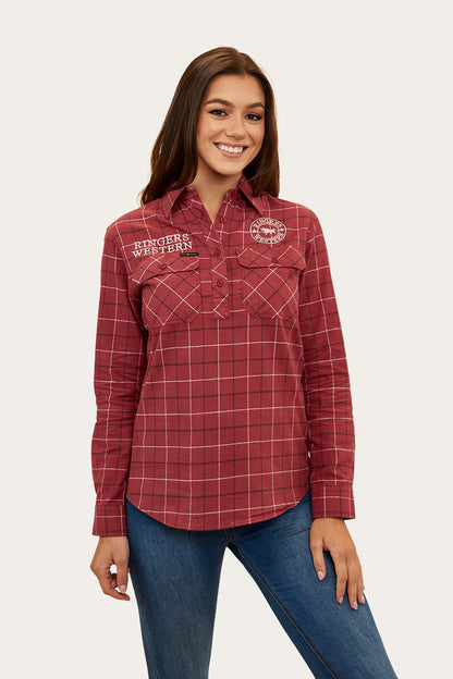 Ringers Western Delaney Womens Half Button Flannel