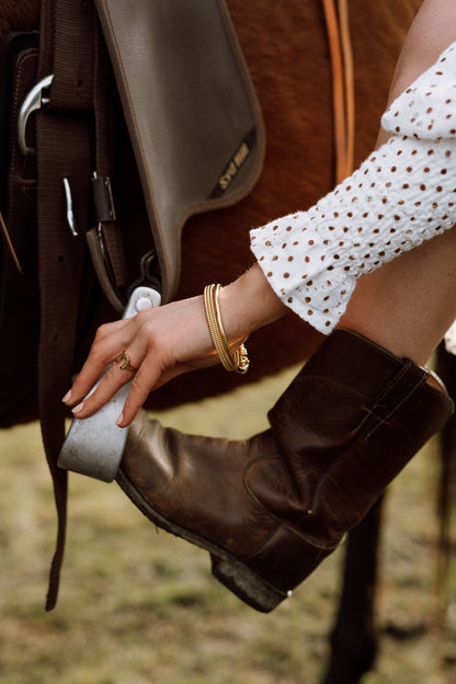 Whistle &amp; Pop Trailblazer Trusty Steed Horseshoe Ring