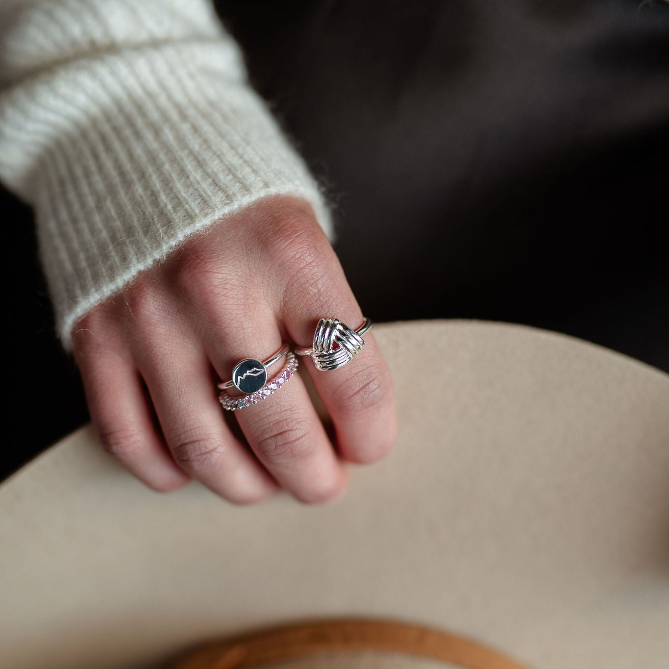 Whistle &amp; Pop Starkeeper Wool Crest Ring