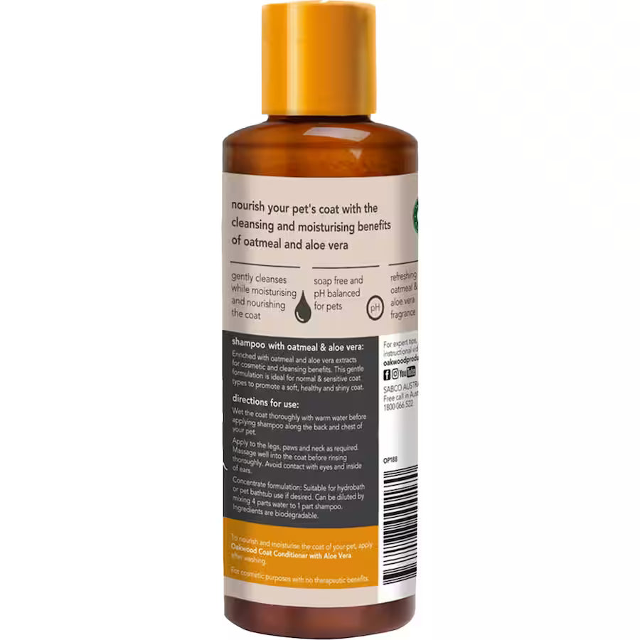 Oakwood Gentle Dog Shampoo Smooth &amp; Short Coat