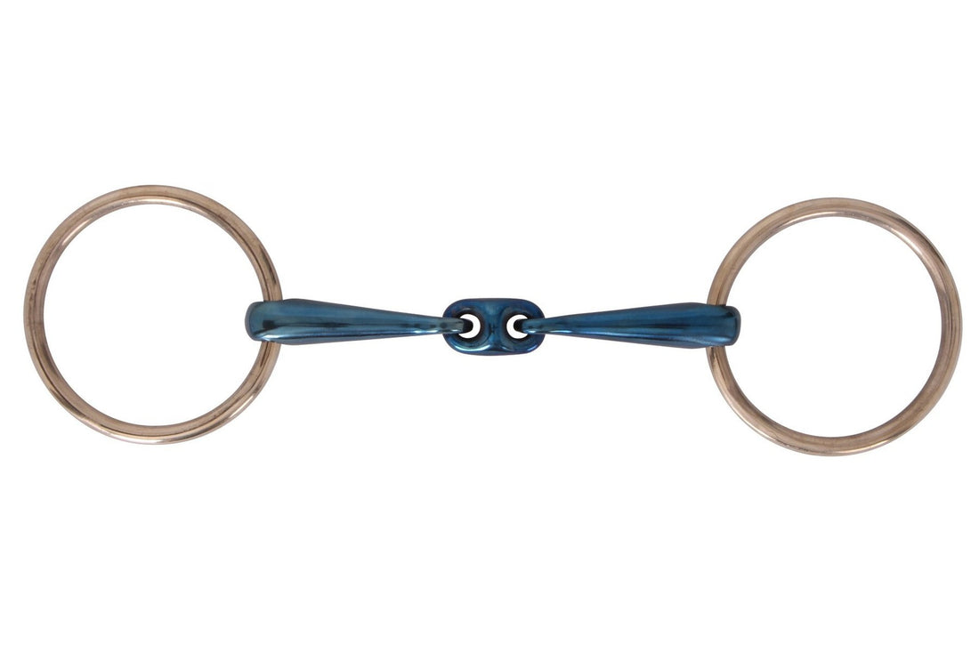 Platinum Sweet Iron Loose Ring Snaffle Training Bit with Lozenge