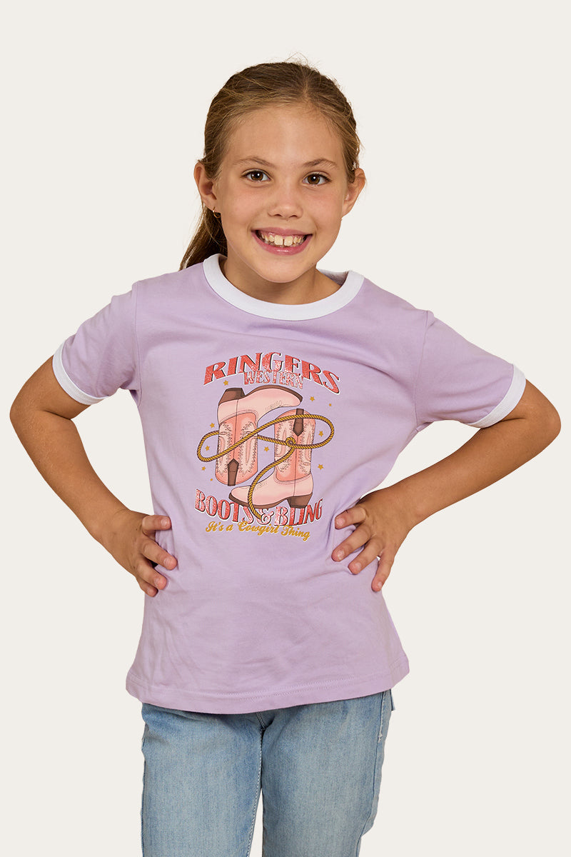 Ringers Western Boots and Bling Kids Ringer T-Shirt