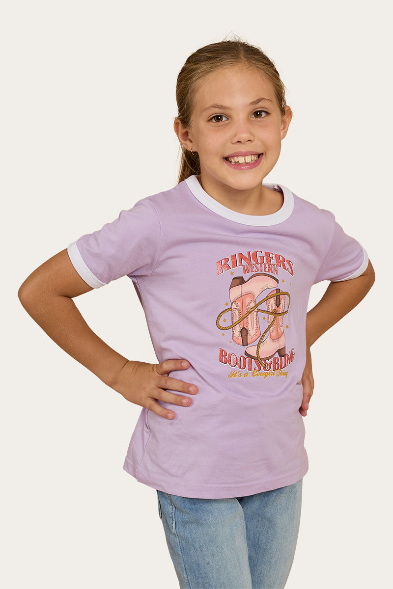 Ringers Western Boots and Bling Kids Ringer T-Shirt