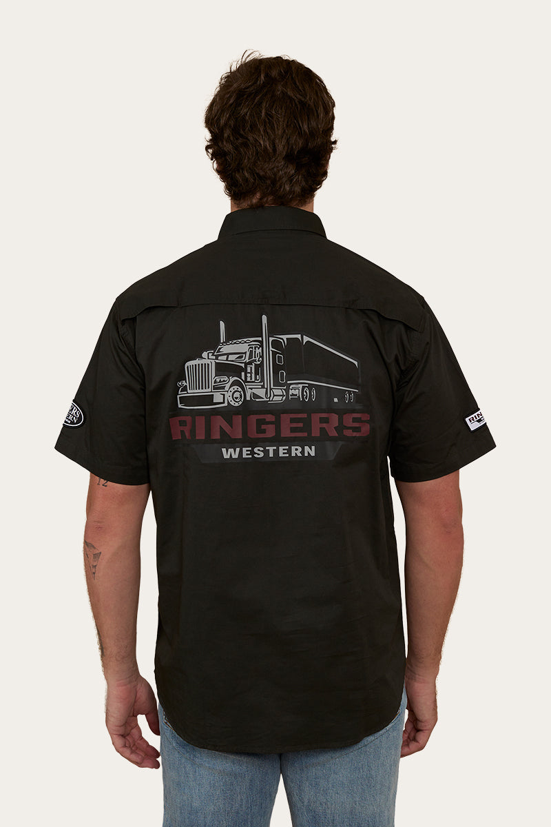 Ringers Western Big Rig Mens Short Sleeve Dress Shirt