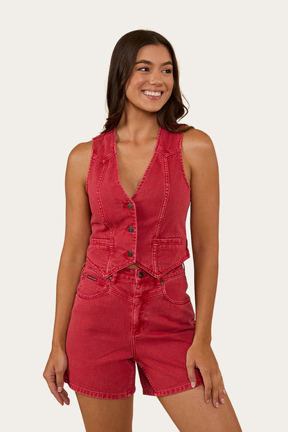 Ringers Western Saige Womens Denim Vest