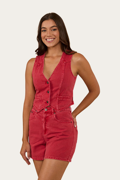 Ringers Western Saige Womens Denim Vest