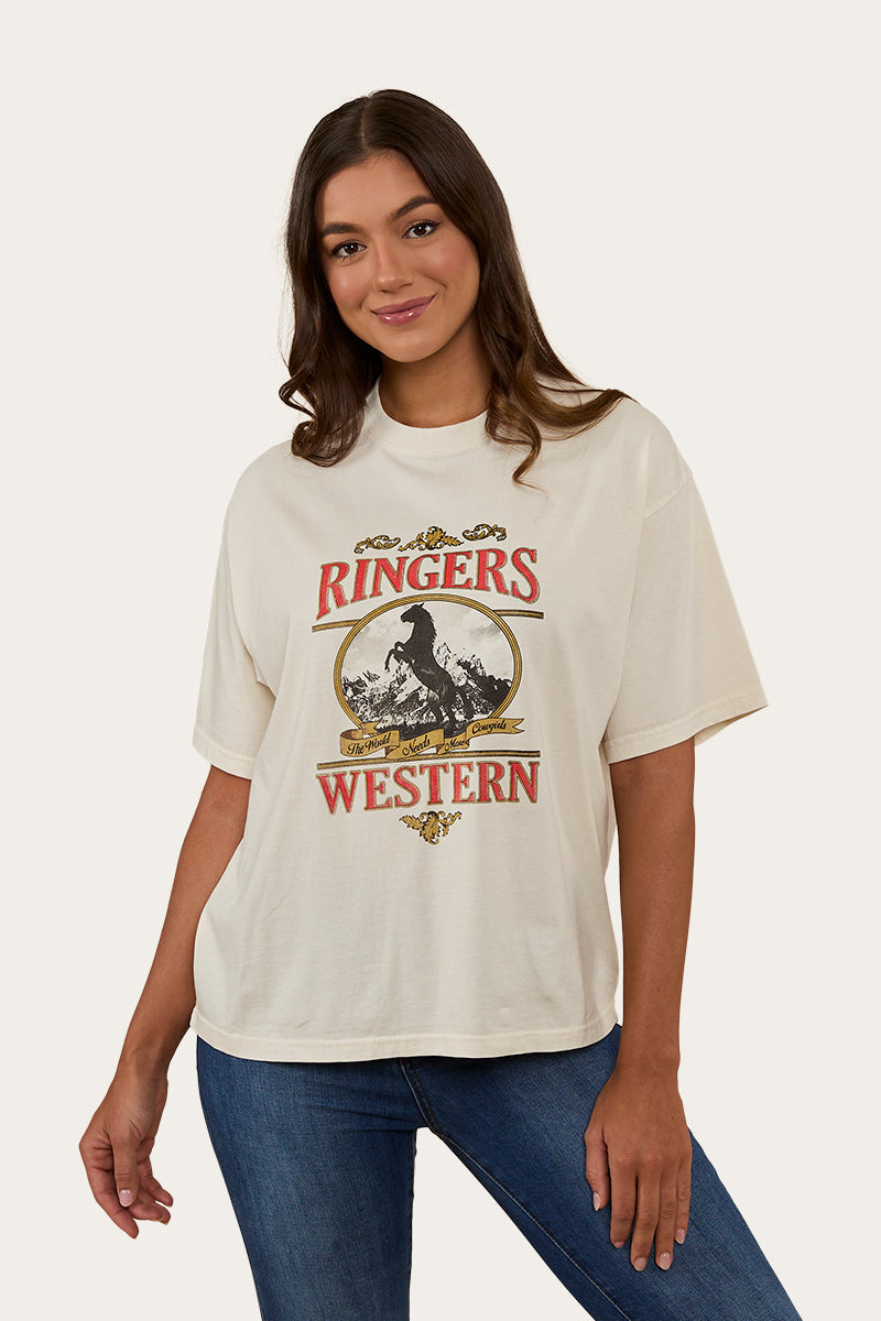 Ringers Western Horsin Around Womens Oversized T-Shirt