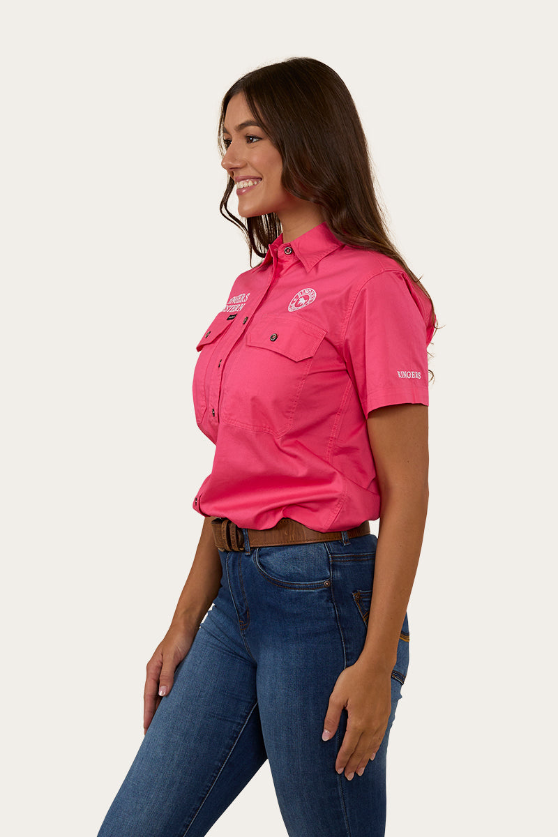 Ringers Western Signature Jillaroo Womens Full Button Short Sleeve Work Shirt