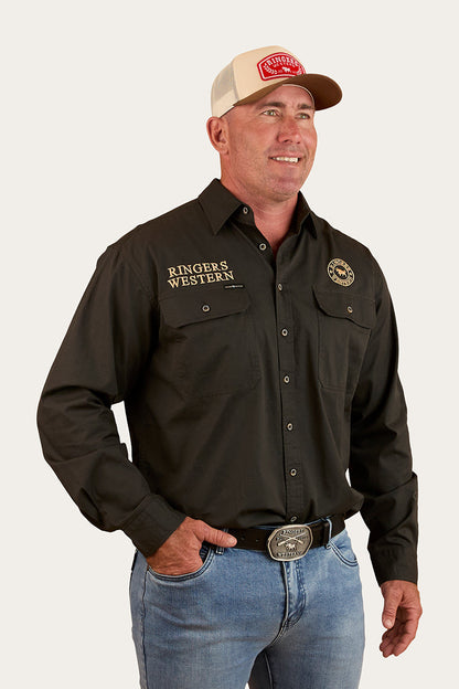 Ringers Western Hawkeye Mens Full Button Work Shirt