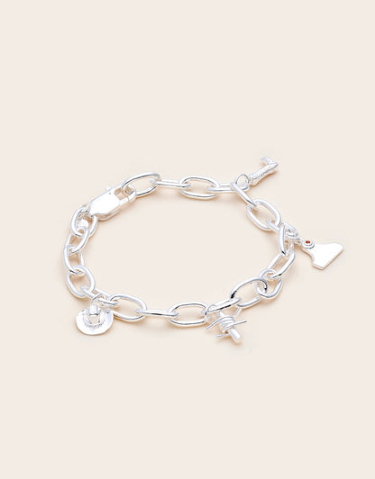 Whistle &amp; Pop Heritage Hunter’s Heart Charm Bracelet