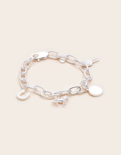 Whistle &amp; Pop Heritage Hunter’s Heart Charm Bracelet