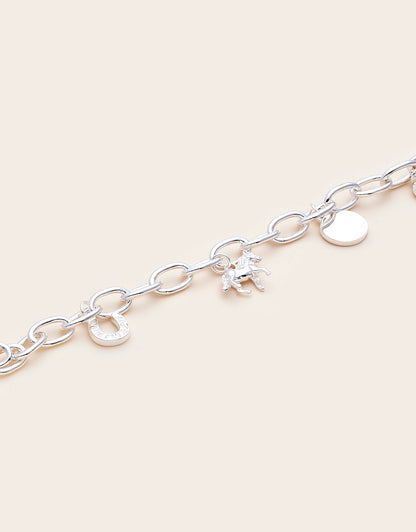 Whistle &amp; Pop Heritage Hunter’s Heart Charm Bracelet