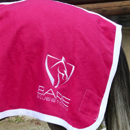 BARE Equestrian Bespoke Australian Made Woollen Quarter Sheet - Hot Pink