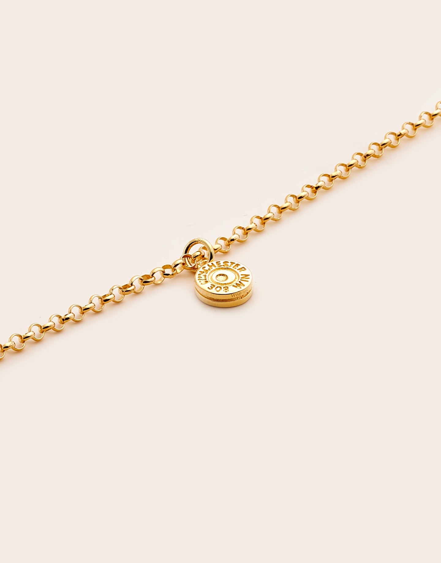 Whistle &amp; Pop Hunter Gatherer 308 Bullet Necklace Silver