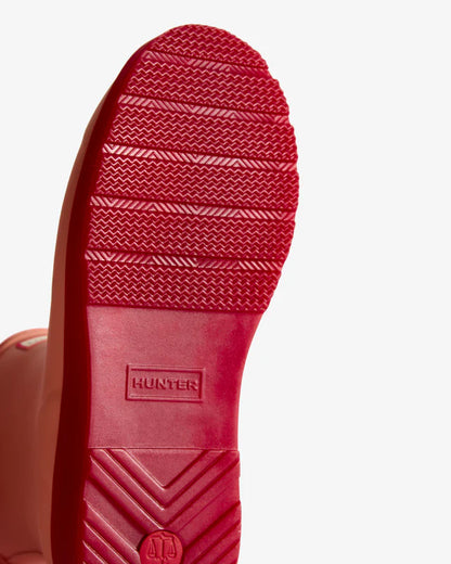 Hunter Women’s Play Short boot (Translucent Sole) Terracota/merlot