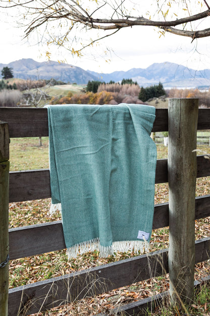 Country Collective Recycled Wool Blanket - Lake Tekapo