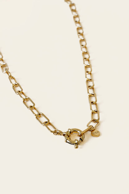 Whistle &amp; Pop Heritage Paper Clip Chain Necklace